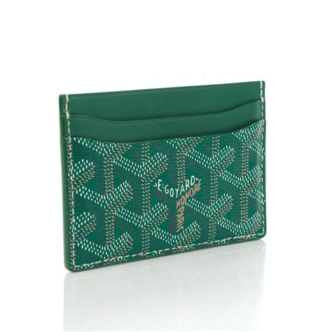 goyard cardholder green